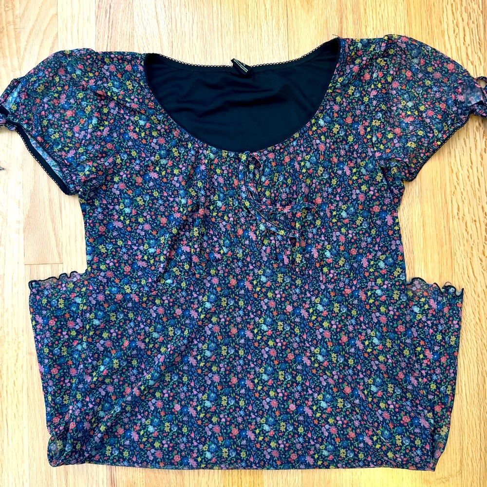 Urban Outfitters Ditsy Floral Babydoll Minidress